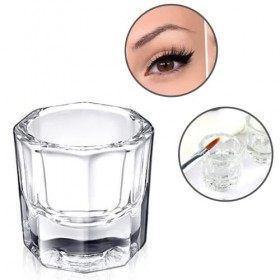 Lot de 3 plats de mélange pour cils et sourcils en acrylique + 1 pinceau gratuit