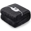 Warmrest Couverture Chauffant Électrique Flanelle 130x180 cm, 6 Niveaux De Température, 1-10 Heures Arrêt Automatique & Prote