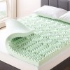 Best Price Mattress Surmatelas en Mousse à mémoire de Forme de 10,2 cm à 5 Zones avec Infusion de thé Vert apaisante, certifi