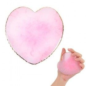 Sibba Palette à ongles en résine en forme de cœur pour nail art, mélange de couleurs et vernis à ongles avec bords dorés en r