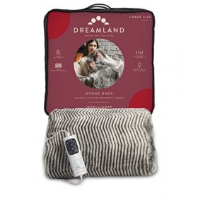 Dreamland Intelliheat Couvre-lit chauffant en fausse fourrure Motif zèbre