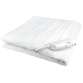 Medisana Couverture chauffante, 2 Niveaux de température, Polaire, Weiß, 150 x 80 x 3 cm