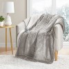 Couverture chauffante chauffante MP2 Throw 50"x60" Gris Sherpa .