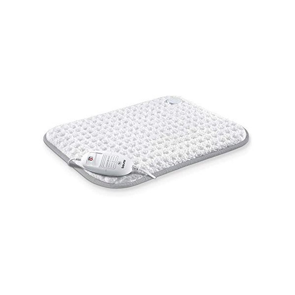 Beurer HK 42 Coussin Chauffant Électrique Doux/Moelleux Dos Nuque Épaules/Ventre & UB 30 Chauffe-matelas compact