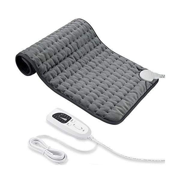 Coussin Chauffant, Coussin Chauffant éLectrique Avec ArrêT Automatique et Coussin Chauffant à 6 Niveaux de TempéRature - Lava