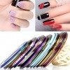 30 Couleurs Nail Art Décoration Stripes, Ongle Nail Art Striping Tape, Striping Tape Fil Bandes Autocollant Ongle Tips