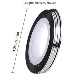 Tape À Rayures À Ongles, Ruban Adhésif, Accessoires De Ongles, Autocollant À Ongles Adhésifs Nail Art Décoration Bandelettes 