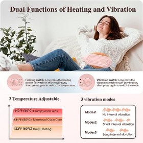 Coussin Chauffant Menstruel, Ceinture Chauffante pour soulager les douleurs menstruelles, coussin chauffant électrique contre