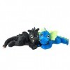 Habibi Plush Classic - 1862 - Peluche chauffante - Motif dragon porte-bonheur - Noir - Avec garnissage en grains de millet - 