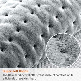 DIZA100 Coussin Chauffant Electrique, 60 x 30 cm Couverture Chauffant Cervicales avec, 6 Niveaux de Température, Minuterie Ar