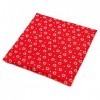 Coussin garni de noyaux - 24 x 24 cm - Cœur rouge - Coussin chauffant et compresse froide