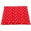 Coussin en graines de lin - 24 x 24 cm - Cœurs rouges - Coussin chauffant et froid