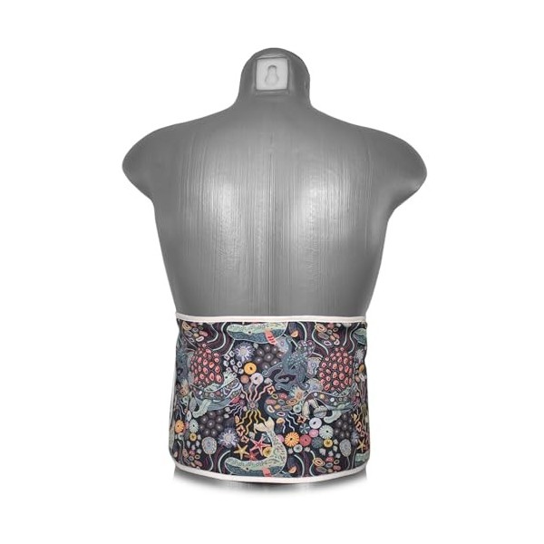 Coussin-ceinture aux noyaux de cerises à sept compartiments avec fermeture à bande auto-agrippante - longueur environ 135cm -