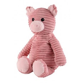 Warmies® Coussin chauffant en peluche « Pure Cochon » - Rembourrage amovible et lavande - 33 cm - 550 g