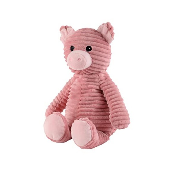 Warmies® Coussin chauffant en peluche « Pure Cochon » - Rembourrage amovible et lavande - 33 cm - 550 g