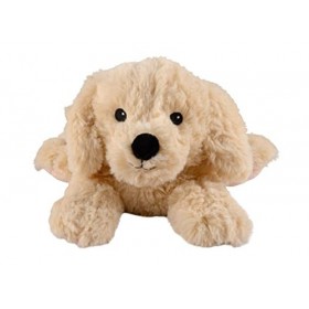 Warmies Golden Retriever Coussin chauffant rembourré à la lavande Beige 35 cm 750 g