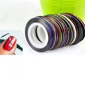 N-K Lot de 10 rubans adhésifs pour décoration dongles - Couleurs mélangées - Durables et utiles