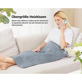 Coussin chauffant 45 x 85 cm - Avec arrêt automatique - 6 niveaux de température - Technologie de chauffage rapide - Coussin 