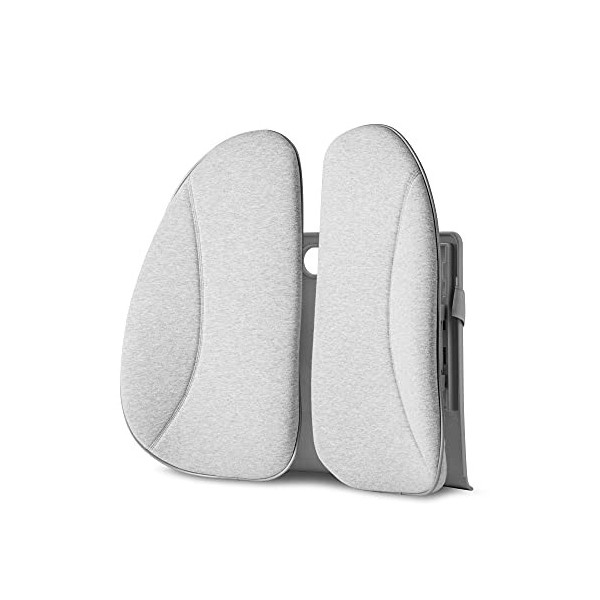 HoMedics Back Support Cushion with Cover + Heat: Improve Posture While Seated with Gentle, Gradual Warmth