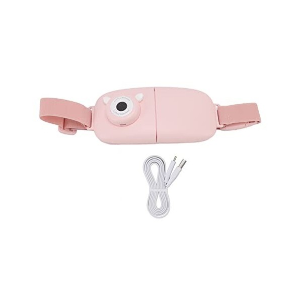 BAOFUYA Ceinture de Douleur Menstruelle Pliable, Température de la Ceinture Chauffante Pliable ABS Affichage Numérique Charge