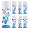 AIESI® Froid Spray instantané avec MENTHOL bombe de 400 ml ICE SPRAY Paquet de 6 pièces , Made in Italy