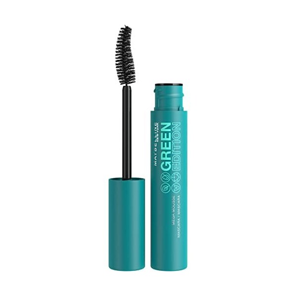 Maybelline New-York - Mascara Volume - Enrichi en Beurre de Karité - Brosse en Fibres Végétales - Green Edition Mega Mousse -