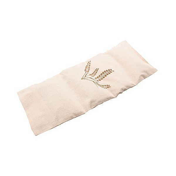 ZOLLNER Coussin à grains, housse en coton, beige, env. 20x53 cm