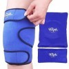 Hilph Compresse Chaud Froid Poche de Glace Genou en Gel Post Operatoire, Réutilisable Compresse Glacées Genouillère avec 2 Pa