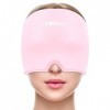 I-THERA-U Bonnet Migraine Relief Cap - Poche De Glace En Gel, Réutilisable Masque Migraine Froid, Flexible Bandeau anti Migra