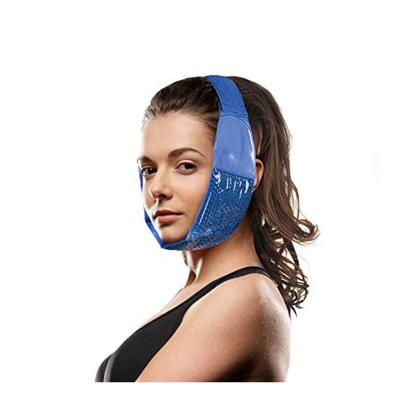 Poche de glace pour mâchoire froide et frontale en gel flexible pour TMJ, dents de sagesse, chirurgie orale et faciale, impla