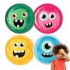 Magic Gel Poche de Gel Chaud Froid pour Enfant - Lot de 4 - Patch de Glace Avec Image Amusante de Petits Monstres - Compresse