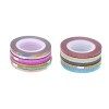 Beaupretty 14 Rouleaux Or Ruban Adhésif Nail Art Bande Adhésif Autocollants Nail Tape Nail Striping Tape Nail Art Pochoirs Na