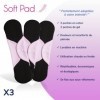 Soft Pad 2 Poches de Gel Froid-Chaud | livrées avec 3 housses lavables en forme de serviette | Grossesse, post accouchement, 