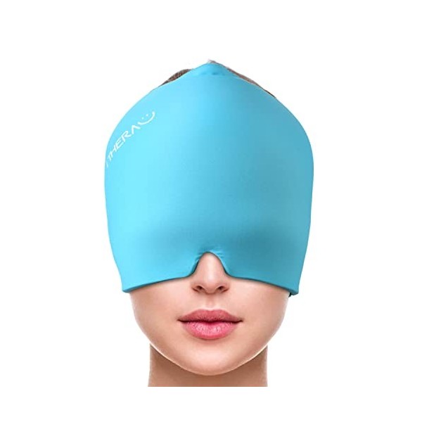 I-THERA-U Masque Anti Migraine Relief Cap - Bonnet Migraine Froid Therapice, 360° Forme Ajustée Casque Migraine, Bonnet Migra