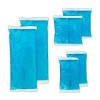 FLEXEO Lot de 6 compresses multiples, chaud/froid, en gel, compresses grandes et petites, réutilisables, coussin chauffant, c