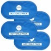 Lot de 4 packs de glace réutilisables pour les blessures - Compresses froides - Poche de glace en gel pour les blessures - 26