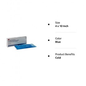 3M 4" X 10" Nexcare Reusable Gel Cold or Hot Pack With Cover 2 Per Box 