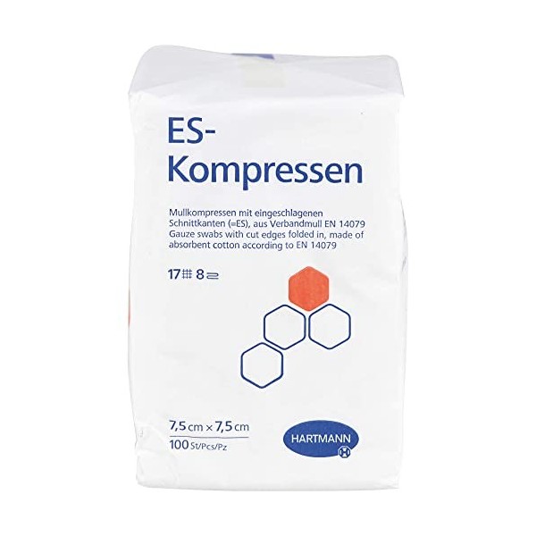 ES-Kompressen Unsteril 7,5x7,5 cm 8fach