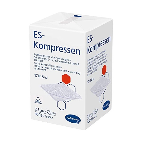 ES-Kompressen Unsteril 7,5x7,5 cm 8fach