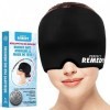 Perfect Remedy - Masque Migraine Headache en Gel, Bonnet Anti Migraine Anti Stress à 360°, Masque de Sommeil Bloque la Lumièr