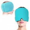 Migraine Cap, Poche de Glace Bonnet Rafraîchissant en Gel, Migraine Bonnet de Refroidissement Cold Therapy Cap Maux de Tête p