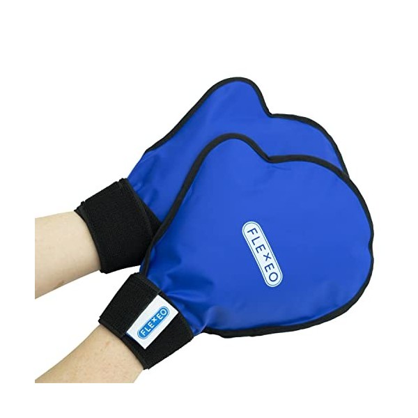 FLEXEO Gants rafraîchissants & gants chauffants – Compresse rafraîchissante avec fermeture Velcro – Gants de refroidissement 