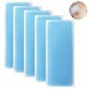 HOMURY Lot de 60 pansements de refroidissement : 12 cm x 5 cm Gel froid autocollants physiques pour compresses froides instan