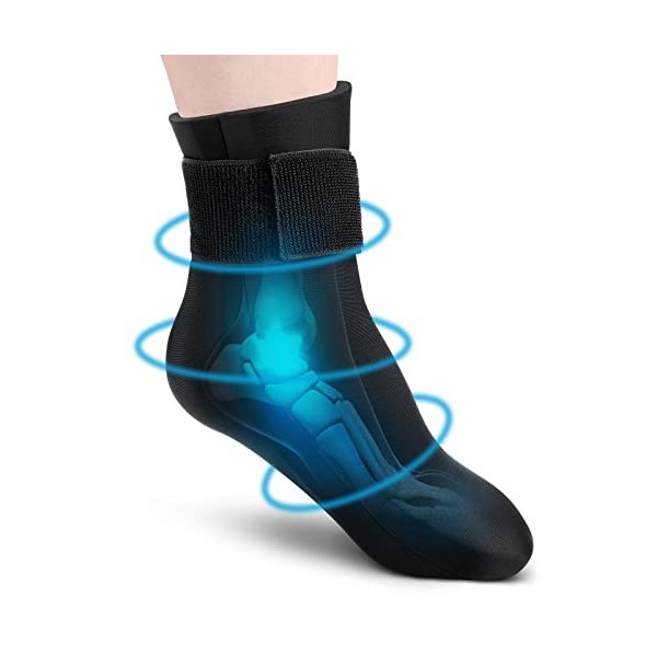 Chaussettes de thérapie par le froid, enveloppe de glace réutilisable pour les pieds, soulagement de la douleur pour la tendi