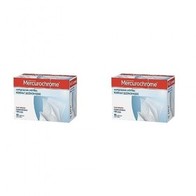 Compresses stériles Mercurochrome - 60 unités Lot de 2 