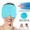 SSRDFU - 1 Pcs Bonnet de Refroidissement en Gel Confort Masque de Sommeil, Bonnet de soulagement des maux de tête, Coussin de