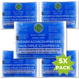 LisaCare Lot de 5 petits coussinets de refroidissement et de chaleur - 12 x 8,5 cm - Mini coussinets de refroidissement pour 