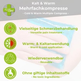 LisaCare Lot de 3 coussinets de refroidissement en gel - 3 tailles - Pour enfants et adultes - Traitement aigu de la douleur 