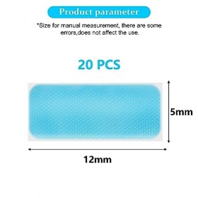 Lot de 20 patchs rafraîchissants : blocs de refroidissement pour enfants - Gel froid - Pour adultes et enfants - Février et m
