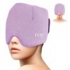 NEWGO Migraine Relief Cap, masque de migraine réutilisable pour la migraine, compresse chaude et froide utilisée pour les mig